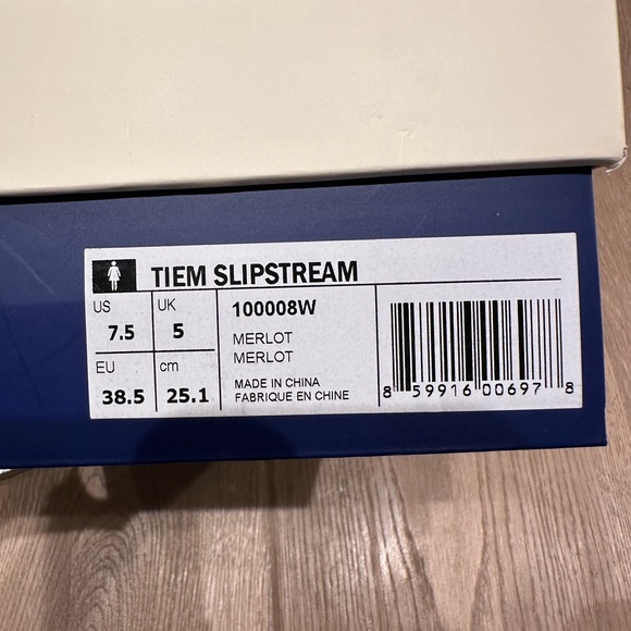 NWT Tiem Slipstream Maroon Cycle Shoes with Clips - Picture 13 of 13